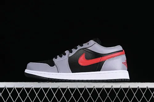 All categories Air Jordan Jordan series basketball shoes Air Jordan 1 Low Z version Air Jordan 1 Low AJ1 Joe 1 gray black red hook low-top cultural basketball shoes FZ4183-002